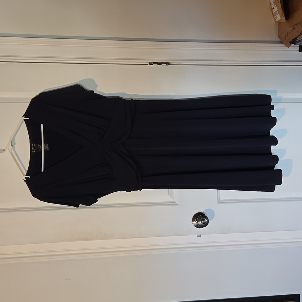 Womens navy blue short sleeve dress, size XL